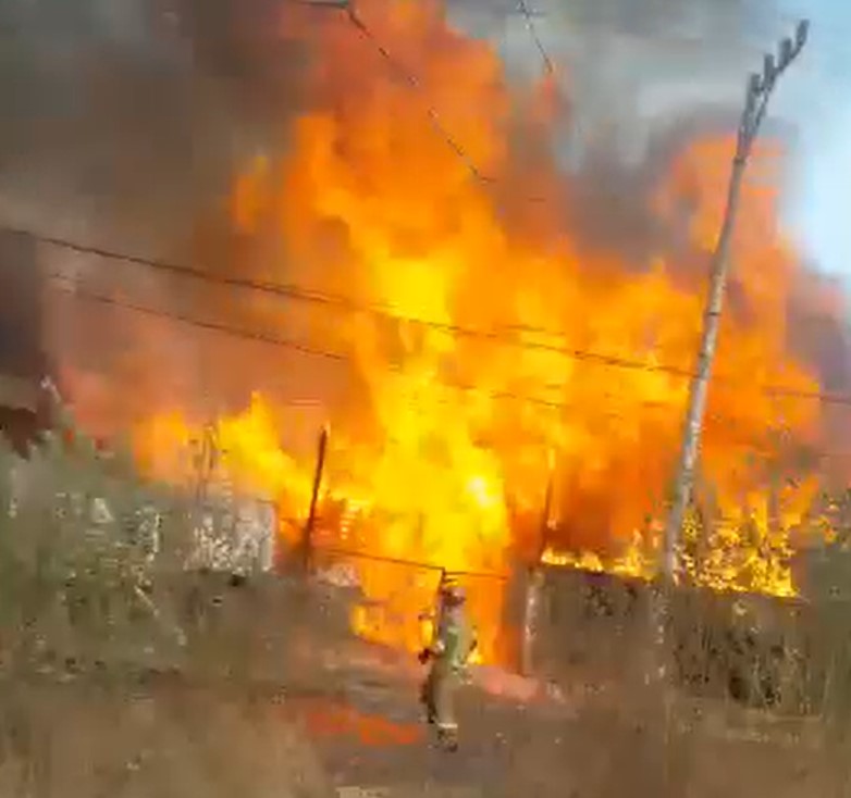 Incendio en Chalco
